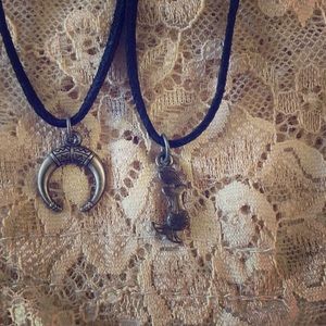 Mermaid and crescent chokers